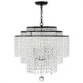 thumbnail image 2 of GAB-B7305-MK-Crystorama Lighting-Gabrielle - 6 Light Chandelier-Matte Black Finish    -Traditional Installation, 2 of 5