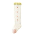 thumbnail image 3 of WUXIAN Infant Cute Socks 3 Pairs Fun Cool Patterned Athletic Crew Socks Novelty Casual Dress Sock Knee-High Socks,Light Pink,2-3 Years, 3 of 5