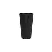 Mainstays - Black Eco-Friendly Recycled Plastic Ribbed Beverage Tumbler, 26-Ounce