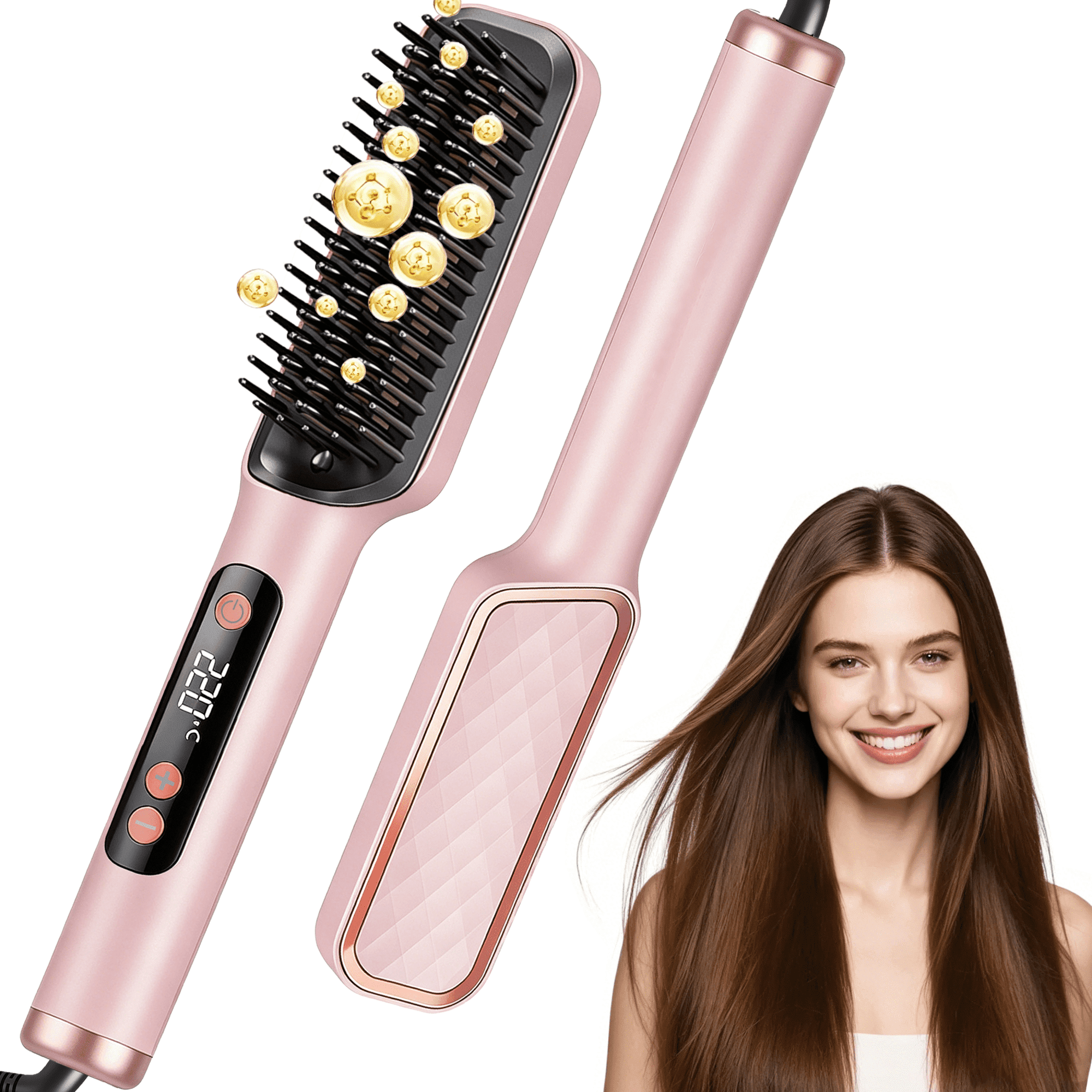 Simply Straight Professional Ceramic Straightening Brush - Walmart.com
