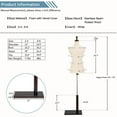 thumbnail image 7 of VINGLI Female Dress Form, Mannequin Torso Body with Adjustable Wood Stand for Display Clothes (White, 6-8), 7 of 7