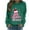 Army Green, variant on Makaor Lightweight Sweatshirts for Women Christmas Crew Neck Tops Graphic Long Sleeve Pullover Tees Fleece Cute Vacation Clothes
