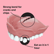 Dentemp Repair-It - Denture Repair Kit- Repairs Broken Dentures, Mends Cracks and Replace Loose Teeth - 4 Count Value Pack