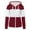 Wine, variant on QUINDOS Zip up Womens Hoodies with Zippers Color Block Plus Size Womens Sweatshirts and Hoodies Casual Long Sleeve Crew Neck Graphic Pullover Tops