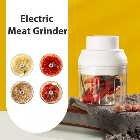 

Electric Meat Grinder Household Multifunctional Cooking Machine Stirring Chili Stuffing Meat Grinder Masher Food Green