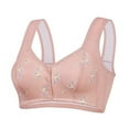 thumbnail image 3 of Sakmal Side Smoothing Bralettes for Women with Support Balconette Front Closure Pink Soft Cup Womens Bras 36, 3 of 4