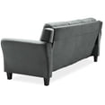 thumbnail image 4 of Bowery Hill Microfiber Sofa Couch in Dark Gray, 4 of 22