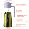 thumbnail image 4 of CXINYI 16 oz Glass Olive Oil Dispenser for Kitchen, 2 in 1 Oil Sprayer Bottle for Cooking, Salad, BBQ and Frying, Purple, 4 of 6