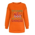 thumbnail image 4 of Savings Clearance 2025! asdoklhq Clearance Plus Size Christmas Clothing,Christmas Sweatshirt for Women Oversized Graphic Casual Crewneck Long Sleeve Pullover Sweatshirt Tops Shirt Blouse, 4 of 5