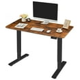 thumbnail image 1 of Homall 40" × 24" Electric Height Adjustable Standing Desk Home Office Computer Desk Memory Preset with T-Shaped Metal Bracket,Brown, 1 of 6