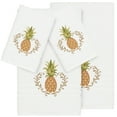 thumbnail image 2 of Authentic Hotel and Spa Turkish Cotton Pineapple Embroidered White 4-piece Towel Set, 2 of 5