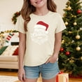 thumbnail image 2 of Ulanda Toddler Boys Girls Christmas Shirt Kids Xmas Tshirt Cotton Short Sleeve Tee Top 2-7 Years (Beige, 13-14Years), 2 of 5