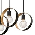 thumbnail image 5 of Westinghouse Lighting  Olympus Five-Light Indoor Chandelier, Matte Black Finish with Textured Gold Accents, 5 of 5