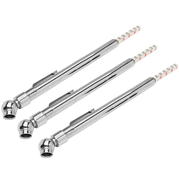 Wideskall 3-Pack Pencil Pen Style Truck Auto Vehicle Car Tire Pressure Gauge 10-100 PSI Air Meter