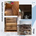 thumbnail image 5 of Paquete de 4 bisagras fijas con tapa para cajas de madera de 50 lb, caja de juguetes, tapa de cierre suave, bisagras de soporte, gabinetes superiores resistentes y gabinetes para vehículos recreativos, 5 of 5
