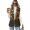 Maple Leaf Fall Pattern, variant on Chririnla Lightweight Women's Vest for Work Fall Winter, Midweight Wrinkle Resistant Women's Sleeveless Waistcoat Vest, Autumn Camouflage Pattern
