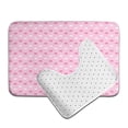 thumbnail image 6 of Yiaed Breast Cancer Awareness5 Print Bathroom Mat Set 2 Pieces Mat Anti-Skid Pad Ultra Soft and Absorbent Bathroom Bath Mat Contour Bath Rugs for Toilet Base, 6 of 6
