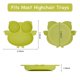 thumbnail image 2 of Plato con ventosa de silicona de búho - Plato dividido de almacenamiento de entrenamiento de autoalimentación, cuenco y plato para bebés y niños pequeños, se adapta a la mayoría de las bandejas de sillas de pelo, apto para lavavajillas en microondas, verde BANYUO Electrónica, 2 of 6