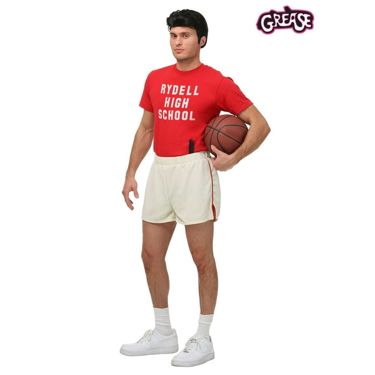 danny grease dress up Grease Danny Rydell High Gym Costume for Men | Adult | Mens | L | Red/White
