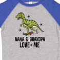 thumbnail image 4 of Inktastic Nana and Grandpa Love Me Dinosaur Grandson Boys Toddler T-Shirt, 4 of 5