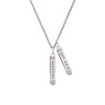 thumbnail image 2 of Delight Jewelry Silvertone Guardian Angel Bar Silvertone Live the Life You Have Imagined Bar Charm Necklace, 23", 2 of 4