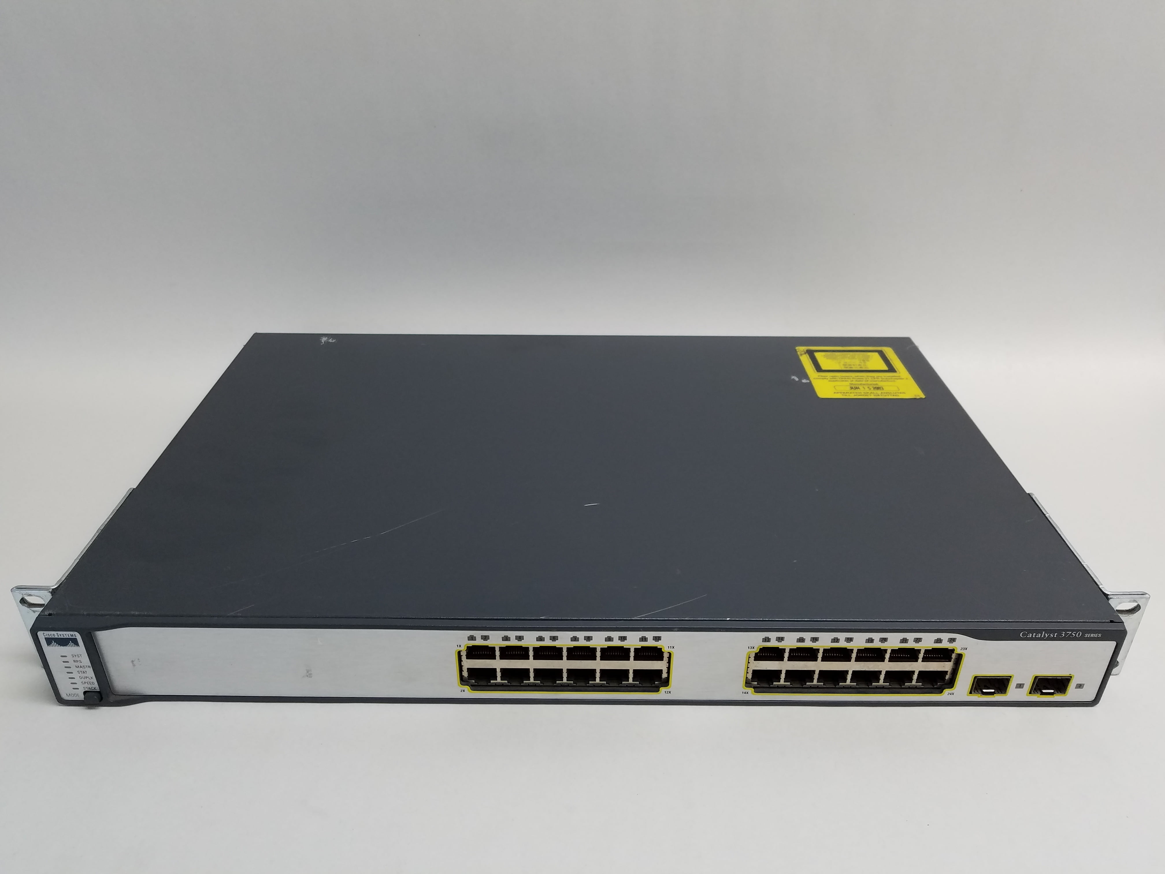 Used Cisco Catalyst 3750 WSC375024TSS 24 Port 100Mb/s Fast