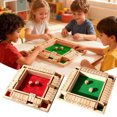 thumbnail image 4 of Shut The Box Dice Game, 2-4 Players Classic Board Game for Adults, Wooden Tabletop Game with Dices and Instruction,Math Strategy Game for Family & Party, 4 of 8
