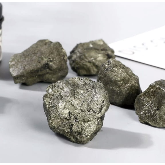 MATROOY Raw Rough Pyrite Chunks Healing Crystal Natural Mineral Geode Rocks Collection