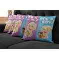 thumbnail image 5 of Ambesonne Colorful Throw Pillow Cover 4 Pack, Girl Boy Dogs, 16", Multicolor, 5 of 5
