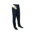 thumbnail image 6 of Men Apollo King Banded Collarless suit Mandarin 5 Buttons Wide leg M5-2 Navy, 6 of 9
