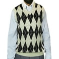 thumbnail image 3 of Blue Ocean Mens Big & Tall Jacquard Sweater Vest (sv-245bm), 3 of 5