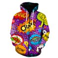 thumbnail image 1 of Sudadera con capucha y cremallera para hombre, estilo Explosion Boom, chaquetas de moda de gran tamaño para adolescentes, gran oferta 2024, estilo hip hop, manga larga., 1 of 6