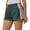 F24 Dark Green, variant on Womens Shorts Stretchy Elastic Waist Striped Print Casual Fashionable Sport Summer Shorts Dark Green Size L