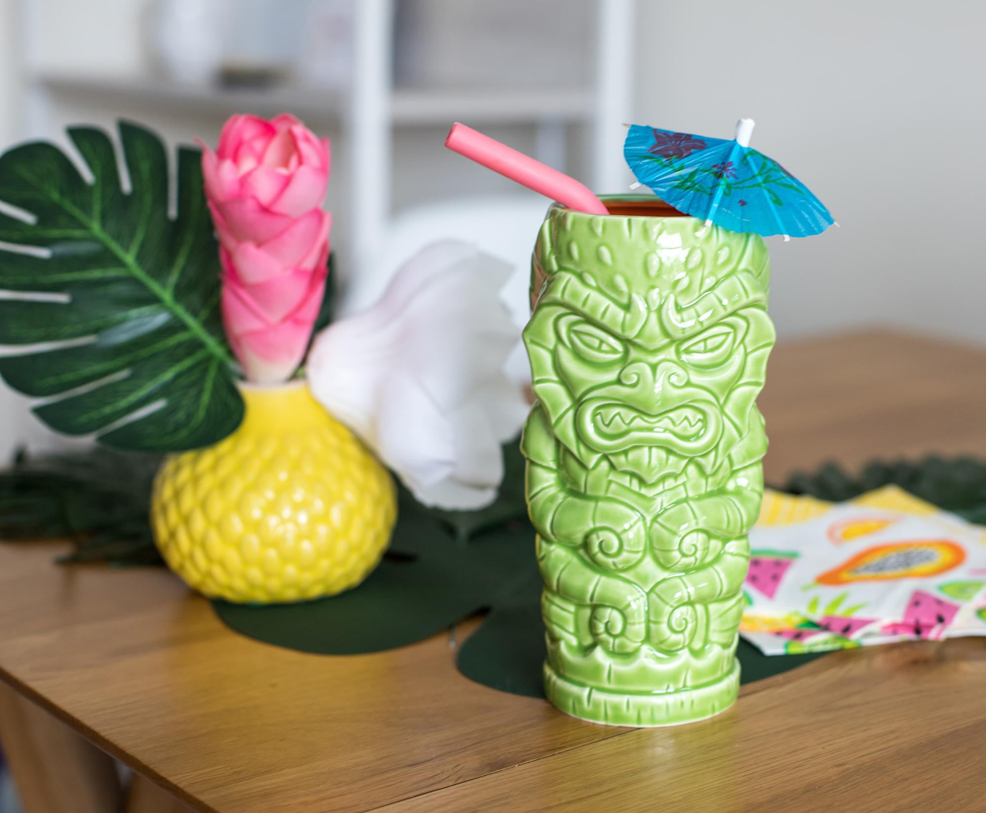 Geeki Tikis Green Kraken Fantasy Mug | Ceramic Tiki Style Cup | Holds 17  Ounces