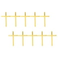 thumbnail image 4 of WEUVEB Weuveb Golden Acrylic Cross Cupcake Toppers for Elegant Party Decor 10Pcs, 4 of 7