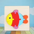 thumbnail image 3 of Rompecabezas de animales de rompecabezas forma de rompecabezas de clasificación juguete de aprendizaje para de 3 pescado Hugo rompecabezas, 3 of 9