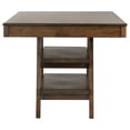 thumbnail image 5 of Ferrara Walnut 2-Drawer Counter Height Table, 5 of 6