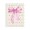 Pink Bow Rose Quilt Pattern, variant on Stupell Industries Glam Intricate Florals Ribbon Canvas Art, 16 x 20, by Lettered and Lined