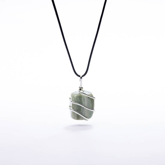 AYANA Serpentine Crystal Necklace for Women - Handmade Pendant Necklace with Ethically Sourced Healing Crystals