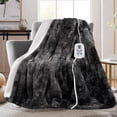 thumbnail image 4 of Bigleap Electric Heated Blanket, 90''x100'' Heating Electric Blanket with 4 Heat Levels, Dual-Sided Flannel & Sherpa Fabric, Machine Washable,King Size, 4 of 8