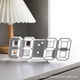 thumbnail image 2 of Reloj de pared LED, despertador, termómetro digital 3D inteligente, 2 of 8