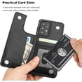 thumbnail image 3 of MYKOMI Compatible with Samsung Galaxy A53 Wallet Case with Card Holder, PU Leather Kickstand Card Slots Case, Double Magnetic Clasp and Durable Shockproof Cover 5G 6.5 Inch(Black), 3 of 6