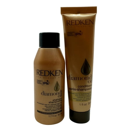Redken Diamond Oil Shampoo 1.7 oz & Conditioner 1 oz Set Dull & Damaged Hair