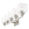 thumbnail image 5 of 10385-91 Livex Lighting Aragon - 5 Light Bath Vanity In Architectural Style-9.5 Inches Tall and 42 Inches Wide-Brushed Nickel Finish, 5 of 14