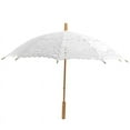 thumbnail image 2 of Clearance!!!Handmade Lace Parasol Umbrella Wedding Bridal 30 Inch Adult Size with Wooden Umbrella handle, 2 of 7