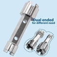 thumbnail image 3 of Clé de Vidange à Double Extrémité en Alliage d'Aluminium pour Outils de Réparation de Canalisation de Salle de Bain, 3 of 8