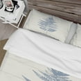 thumbnail image 4 of Designart 'Blue Fern Print on wood I' Cottage Duvet Cover Set, 4 of 4
