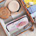 thumbnail image 5 of Hair Tools Storage with Heat Resistant Mat- The Flickering Silver Color Printed Curling Iron Travel Bag/Flat Iron Case for Women, 5 of 8