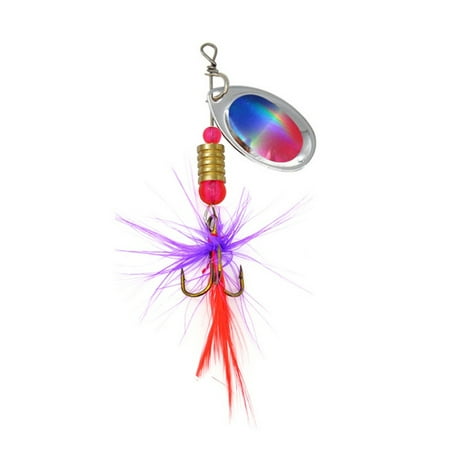 DAMIFU 1pc Spinner Bait 3.5g Metal Bass Fishing Lure Wobbler Composite Rotating Sequins Hard Baits 10x5x2cm Spinnerbaits Accessories 5