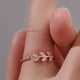thumbnail image 2 of Anillos para mujer, regalos para mujer, anillo de apertura móvil con forma de hoja de diamante de moda para mujer, 2 of 4